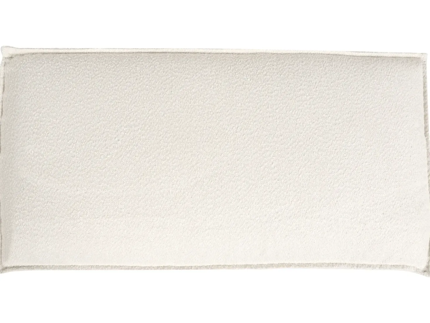 Divano angolare KOLDING Bouclé Beige chiaro con ottomana Lato Sinistro
