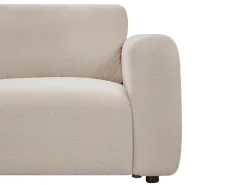Divano angolare modulare 5 posti KIVVIK Bouclé Beige Lato destro
