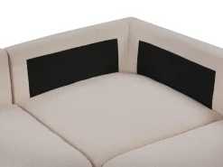 Divano angolare modulare 5 posti KIVVIK Bouclé Beige Lato destro