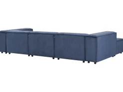 Divano angolare modulare 4 posti ARDAL Velluto a coste Blu scuro Lato destro