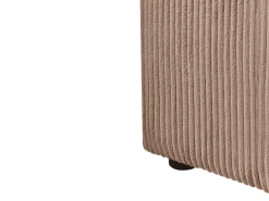 Divano angolare modulare 4 posti LEMVIG Velluto a coste Beige sabbia Lato destro