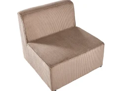 Divano angolare modulare 4 posti LEMVIG Velluto a coste Beige sabbia Lato destro
