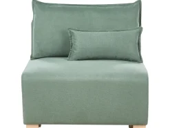 Divano angolare modulare NERBO Tessuto Verde chiaro Lato destro
