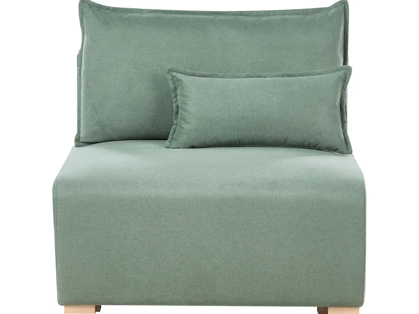 Divano angolare modulare NERBO Tessuto Verde chiaro Lato destro