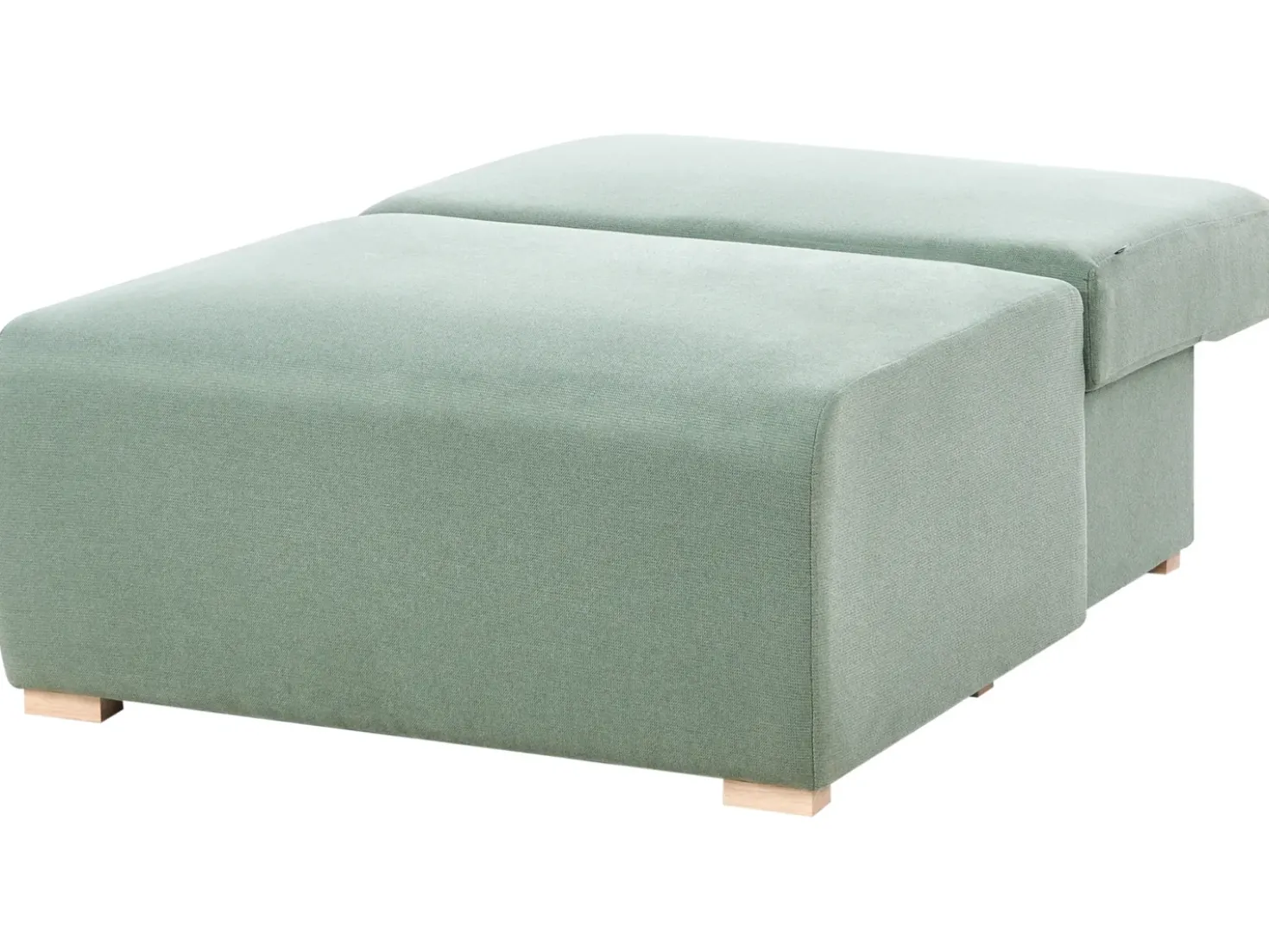 Divano angolare modulare NERBO Tessuto Verde chiaro Lato destro