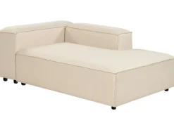 Divano angolare modulare 3 posti ARDAL Tessuto Beige con ottomana Lato Sinistro