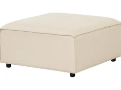 Divano angolare modulare 3 posti ARDAL Tessuto Beige con ottomana Lato Sinistro