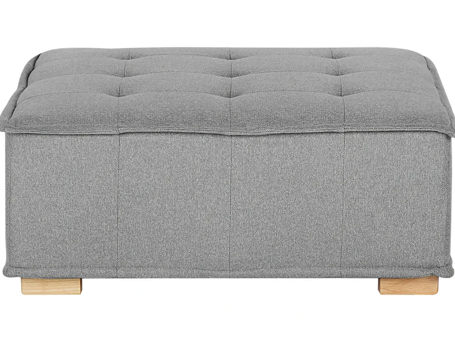 Divano angolare modulare 4 posti TIBRO Tessuto Grigio Lato destro