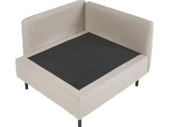 Divano angolare modulare 3 posti EGERIS Tessuto Beige Lato destro