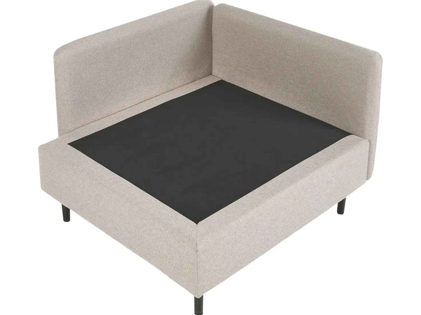 Divano angolare modulare 3 posti EGERIS Tessuto Beige Lato destro