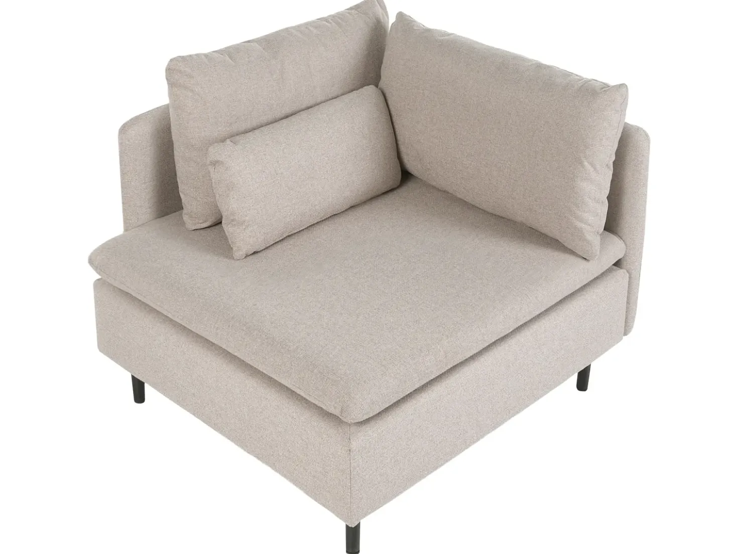 Divano angolare modulare 3 posti EGERIS Tessuto Beige Lato destro