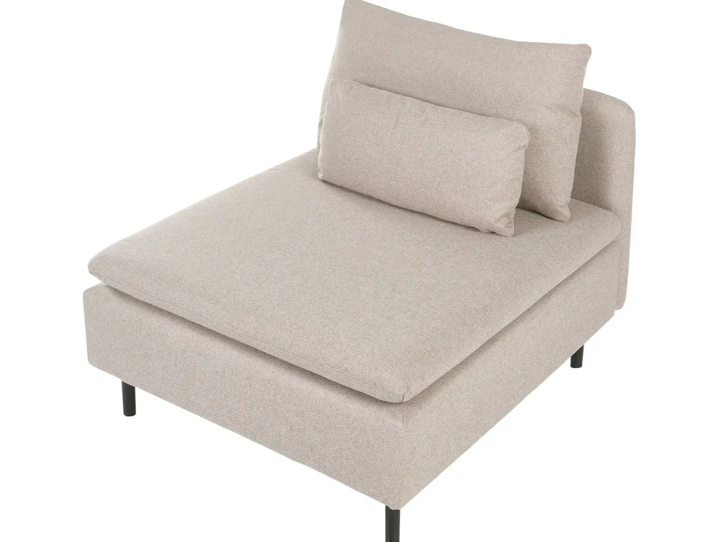 Divano angolare modulare 3 posti EGERIS Tessuto Beige Lato destro