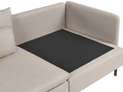 Divano angolare modulare 3 posti EGERIS Tessuto Beige Lato destro