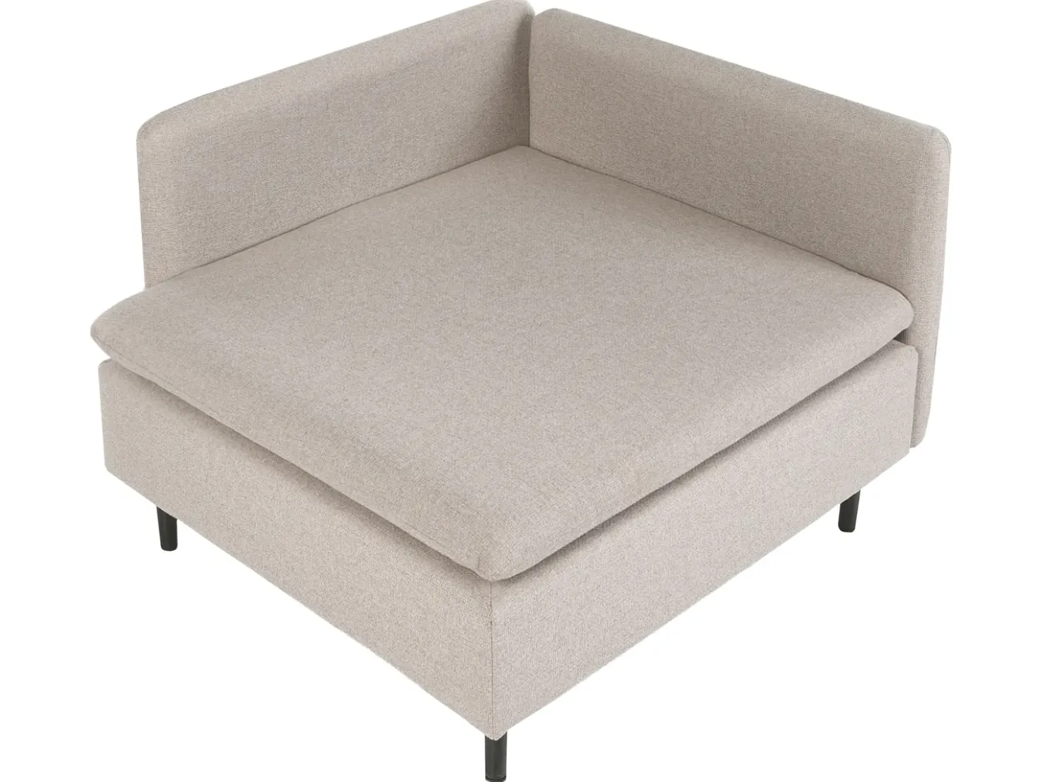Divano angolare modulare 3 posti EGERIS Tessuto Beige Lato destro