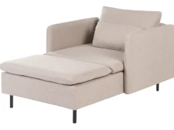 Divano angolare modulare 3 posti EGERIS Tessuto Beige Lato destro