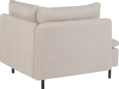 Divano angolare modulare 3 posti EGERIS Tessuto Beige Lato destro