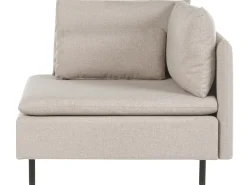 Divano angolare modulare 3 posti EGERIS Tessuto Beige Lato destro