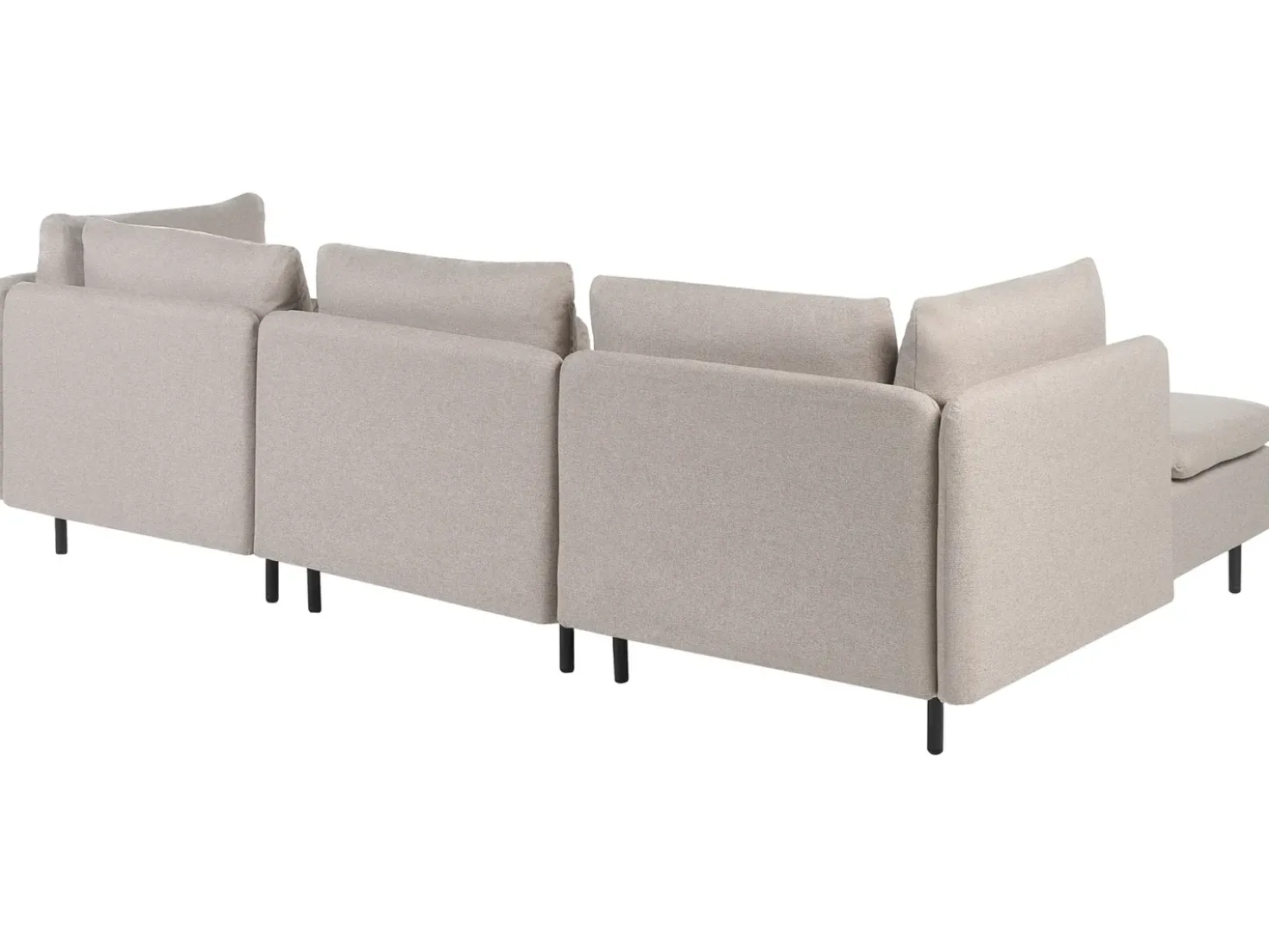 Divano angolare modulare 3 posti EGERIS Tessuto Beige Lato destro
