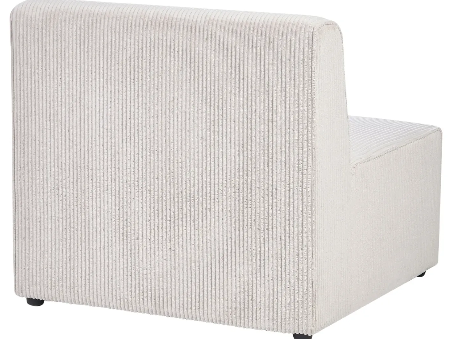 Divano angolare modulare 4 posti LEMVIG Velluto a coste Beige Lato Sinistro