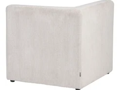 Divano angolare modulare 4 posti LEMVIG Velluto a coste Beige Lato Sinistro