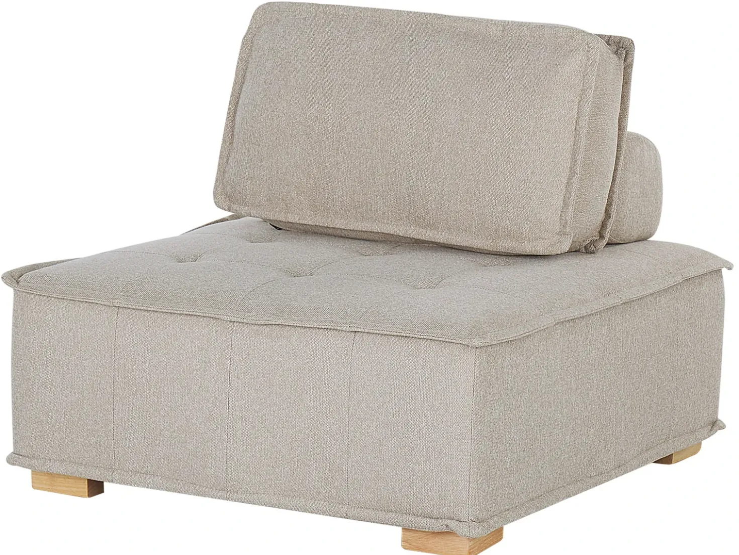 Divano angolare modulare 4 posti TIBRO Tessuto Beige chiaro Lato destro