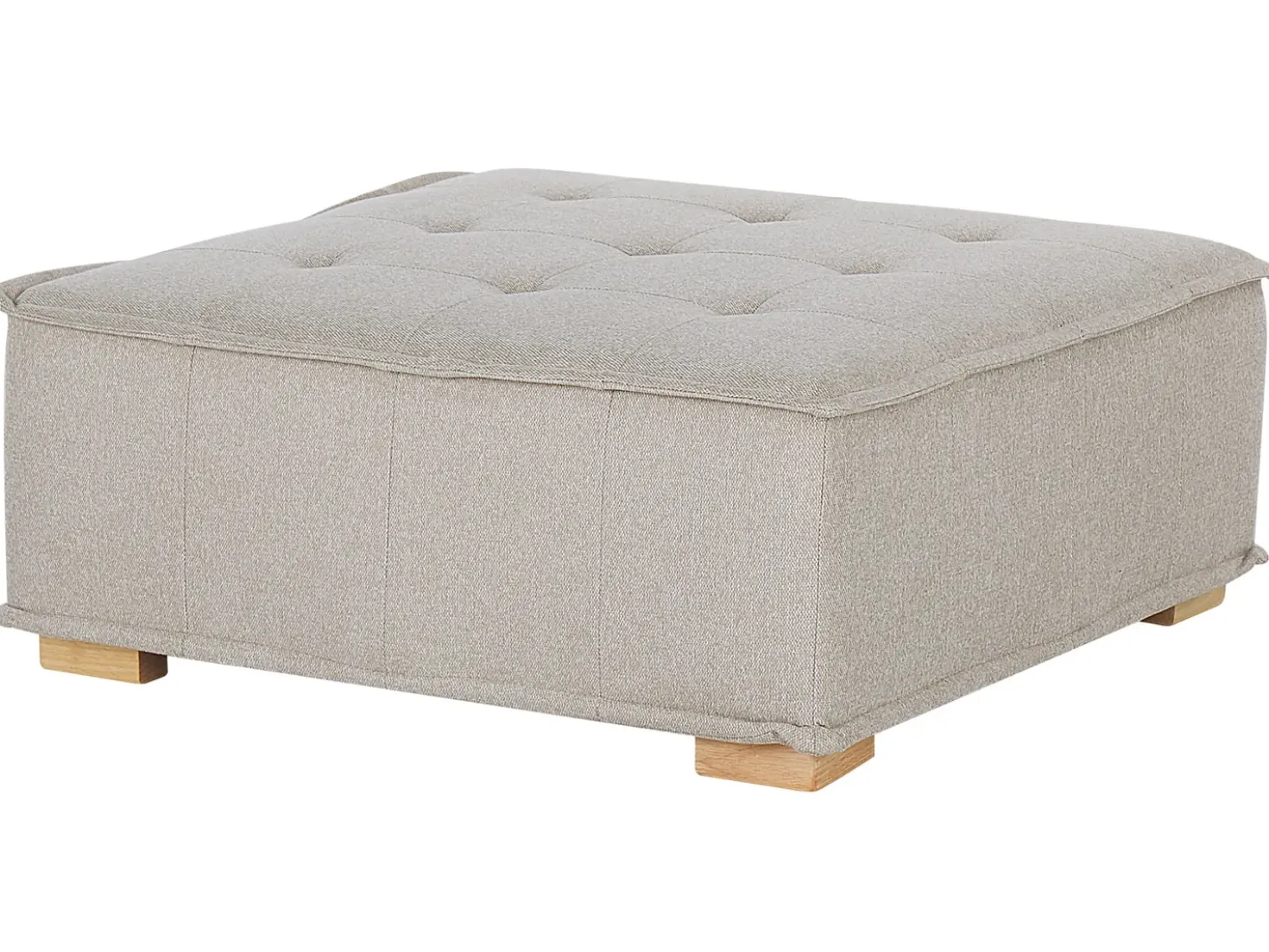 Divano angolare modulare 4 posti TIBRO Tessuto Beige chiaro Lato destro