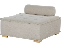 Divano angolare modulare 4 posti TIBRO Tessuto Beige chiaro Lato destro