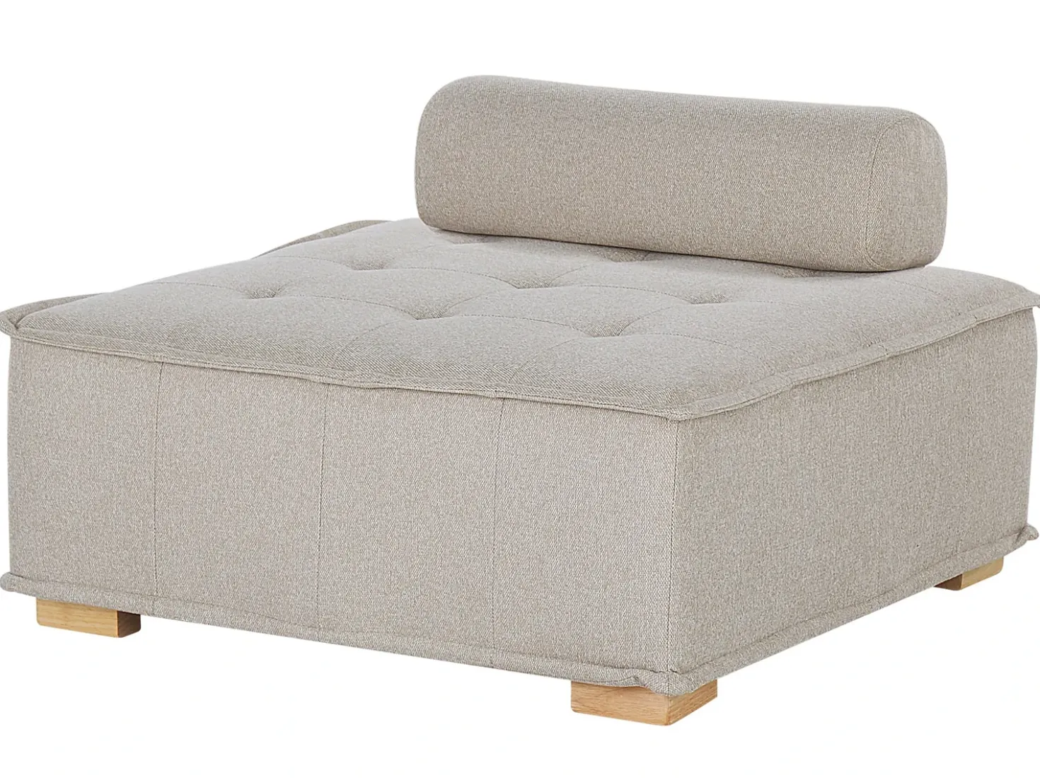 Divano angolare modulare 4 posti TIBRO Tessuto Beige chiaro Lato destro