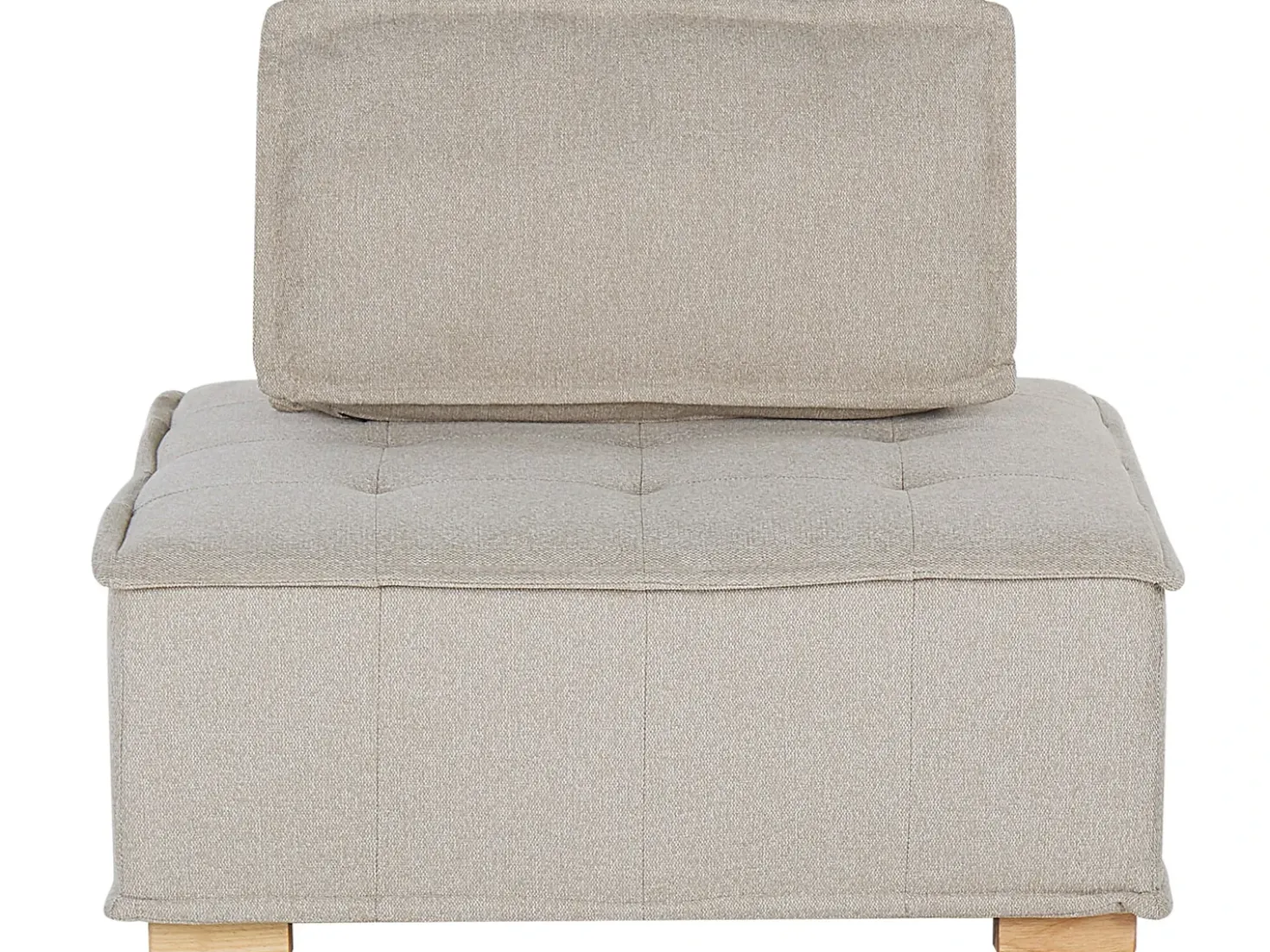 Divano angolare modulare 4 posti TIBRO Tessuto Beige chiaro Lato destro