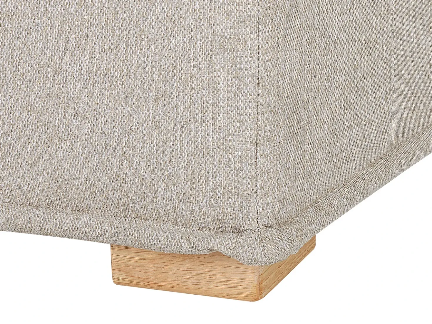 Divano angolare modulare 4 posti TIBRO Tessuto Beige chiaro Lato destro