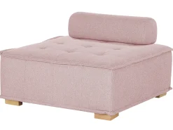 Divano angolare modulare 4 posti TIBRO Tessuto Rosa Lato destro