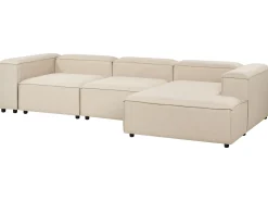 Divano angolare modulare 4 posti ARDAL Tessuto Beige Lato Sinistro