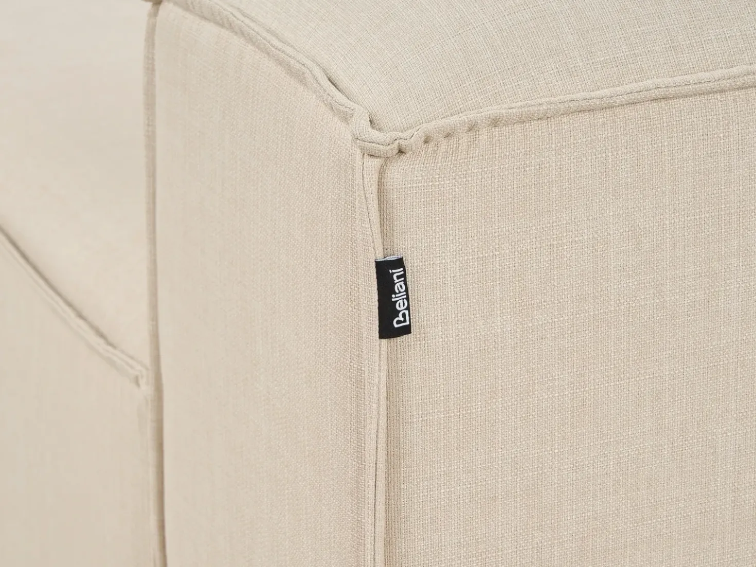 Divano angolare modulare 4 posti ARDAL Tessuto Beige Lato Sinistro