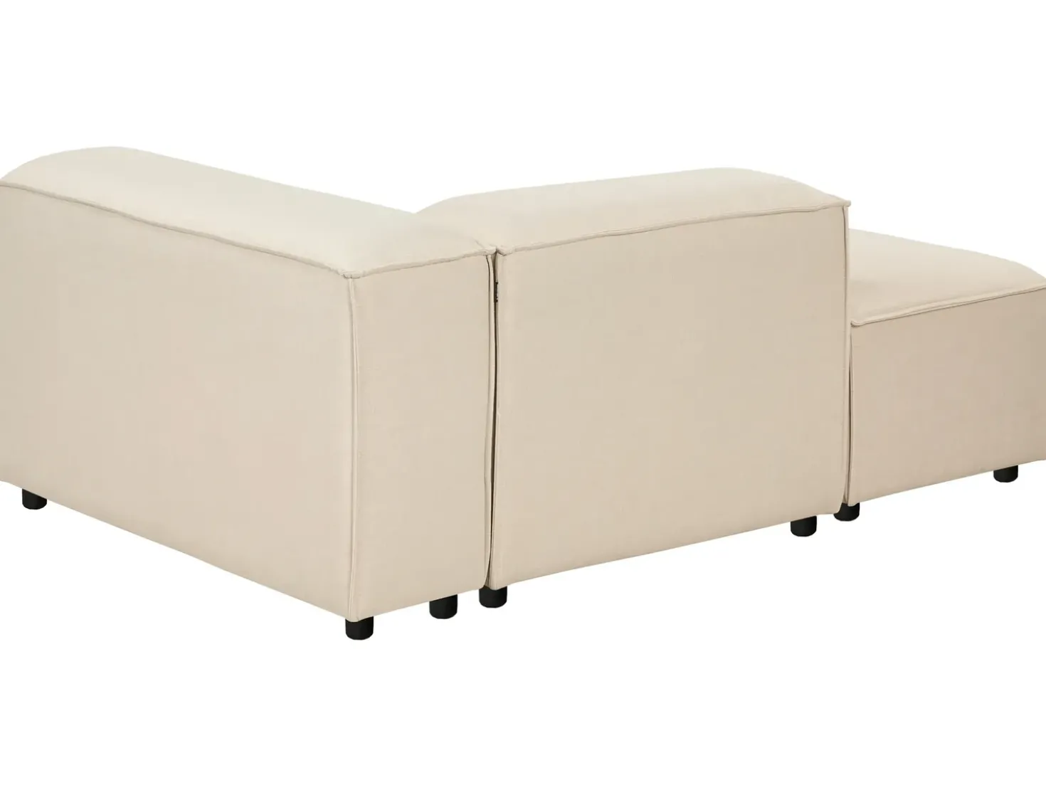 Divano angolare modulare 4 posti ARDAL Tessuto Beige Lato destro