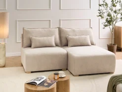 Divano angolare modulare NERBO Bouclé Beige Lato Sinistro
