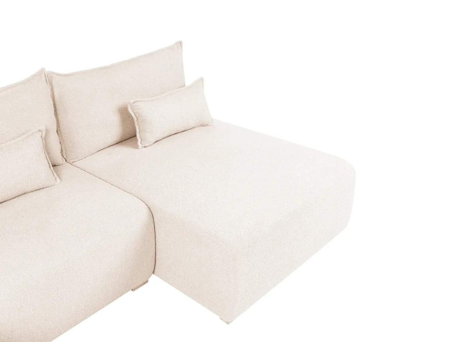 Divano angolare modulare NERBO Bouclé Beige Lato Sinistro
