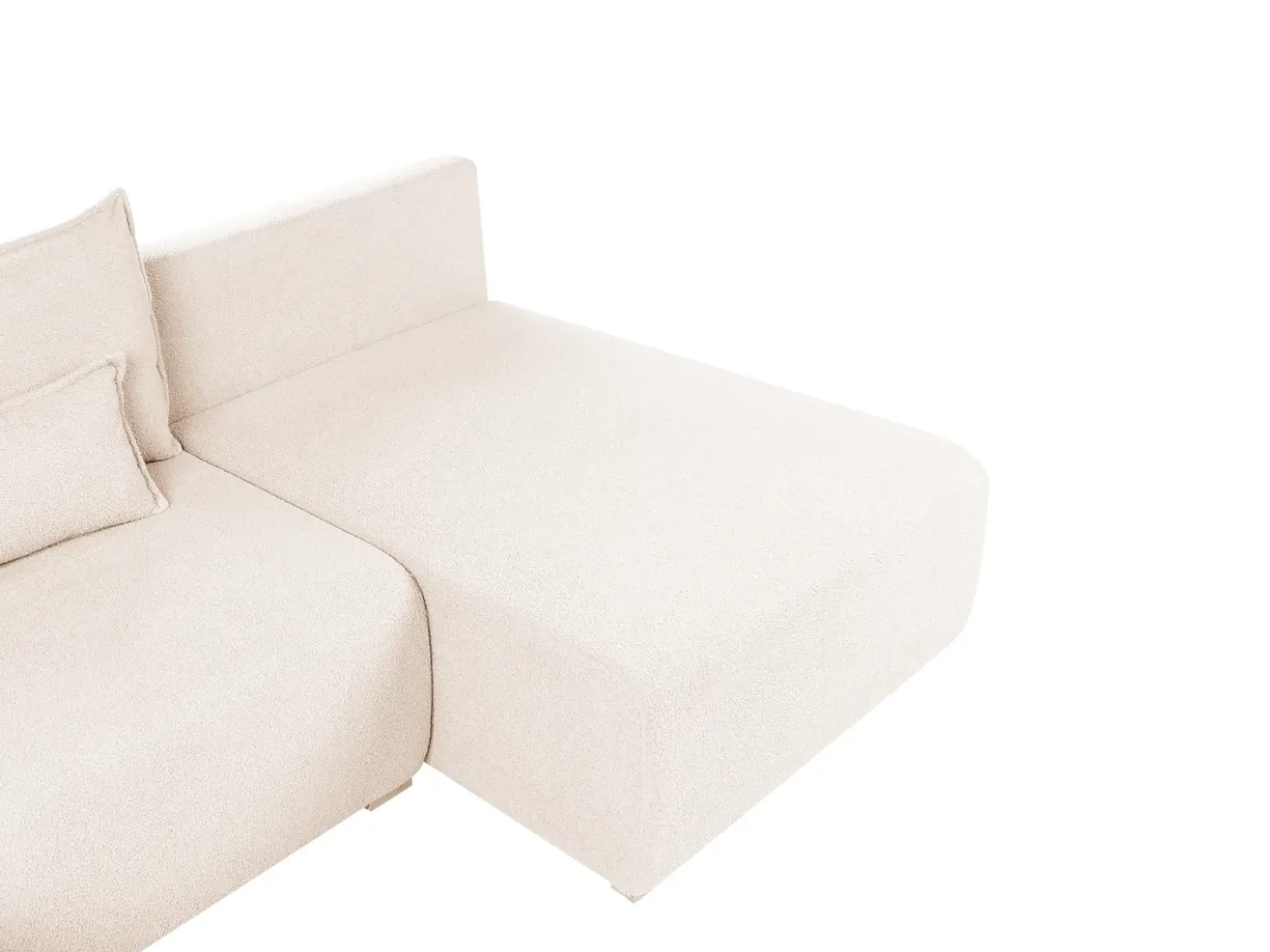 Divano angolare modulare NERBO Bouclé Beige Lato Sinistro