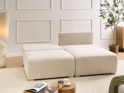 Divano angolare modulare NERBO Bouclé Beige Lato Sinistro