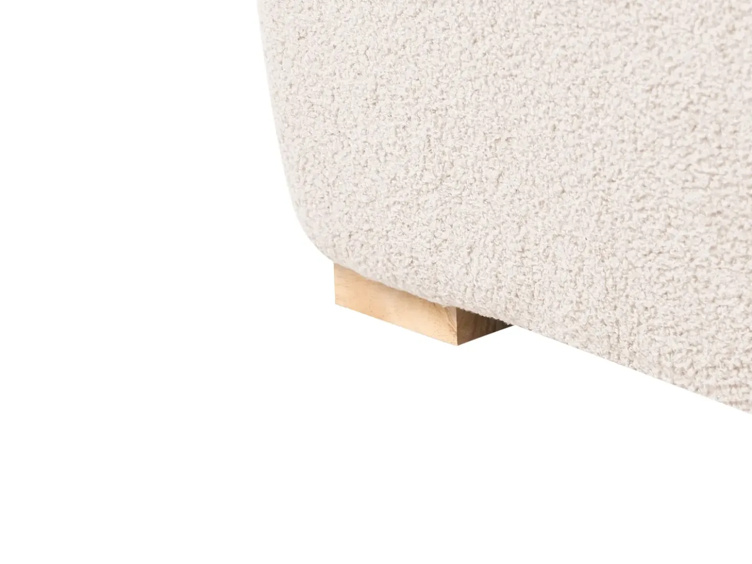 Divano angolare modulare NERBO Bouclé Beige Lato Sinistro