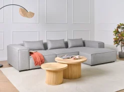Divano angolare modulare 4 posti BRANDE Grigio Lato Sinistro