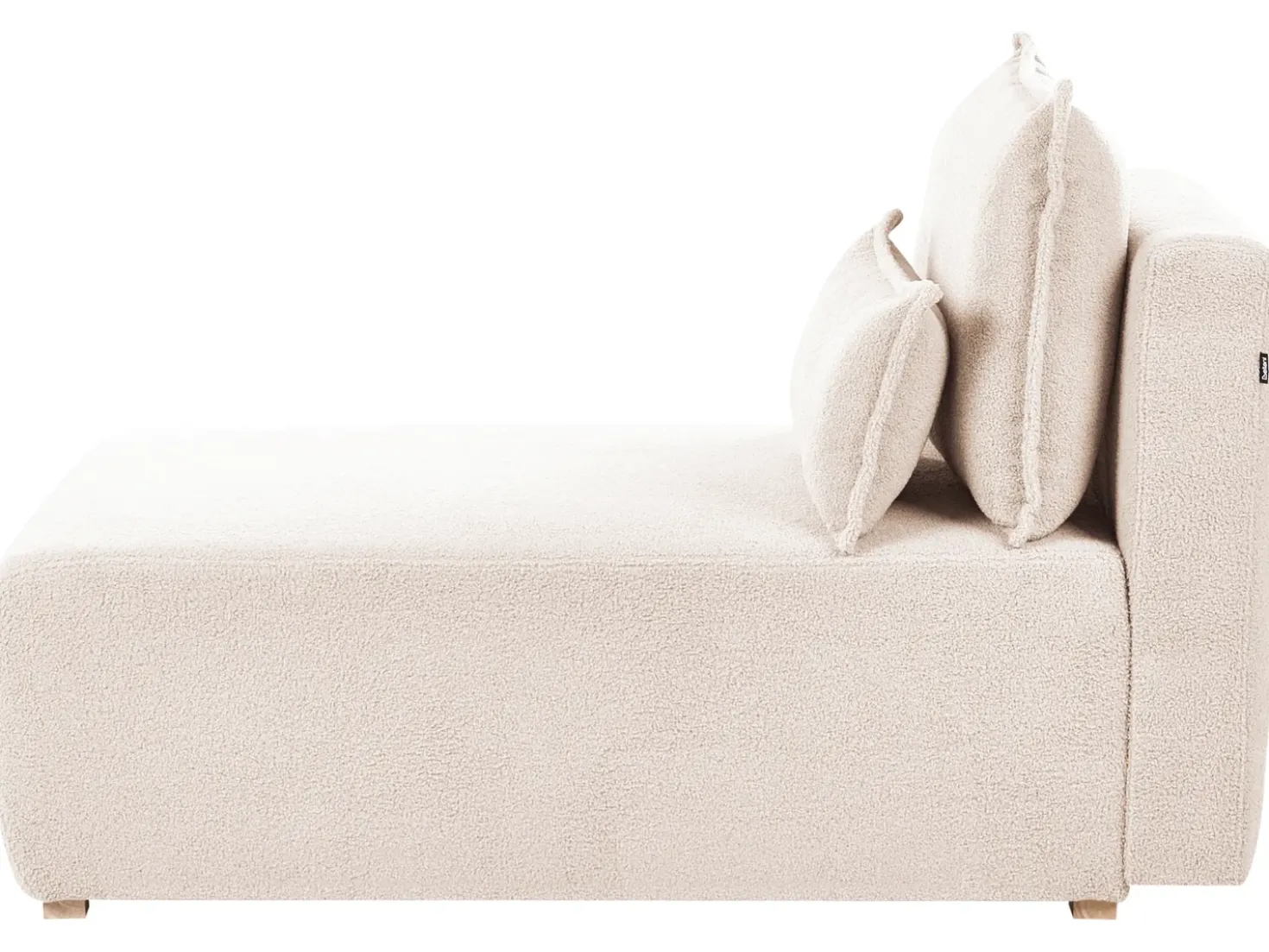 Divano angolare modulare NERBO Bouclé Beige Lato destro