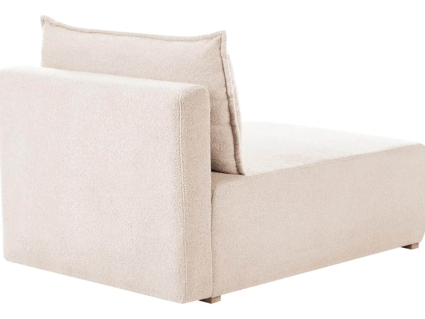 Divano angolare modulare NERBO Bouclé Beige Lato destro