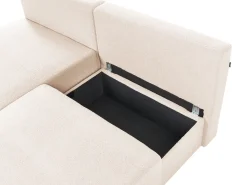 Divano angolare modulare NERBO Bouclé Beige Lato destro