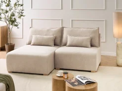 Divano angolare modulare NERBO Bouclé Beige Lato destro
