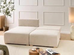 Divano angolare modulare NERBO Bouclé Beige Lato destro