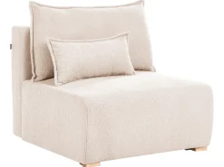 Divano angolare modulare NERBO Bouclé Beige Lato destro