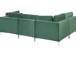 Divano angolare modulare 4 posti EVJA Velluto Verde Lato destro
