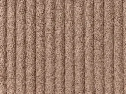 Divano angolare modulare 4 posti LEMVIG Velluto a coste Beige sabbia con ottomana Lato Sinistro