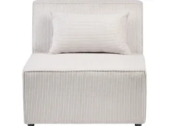 Divano angolare modulare 4 posti LEMVIG Velluto a coste Beige Lato destro