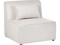 Divano angolare modulare 4 posti LEMVIG Velluto a coste Beige Lato destro